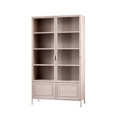 Woood Ronja XL vitrineskab - soft pink - 189x110x43