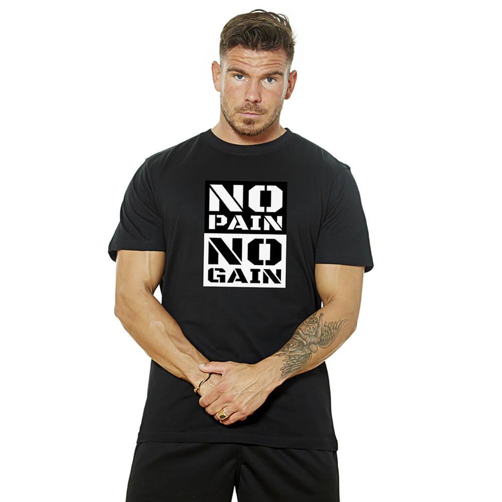 Loaded Wear No Pain No Gain Tee - Black