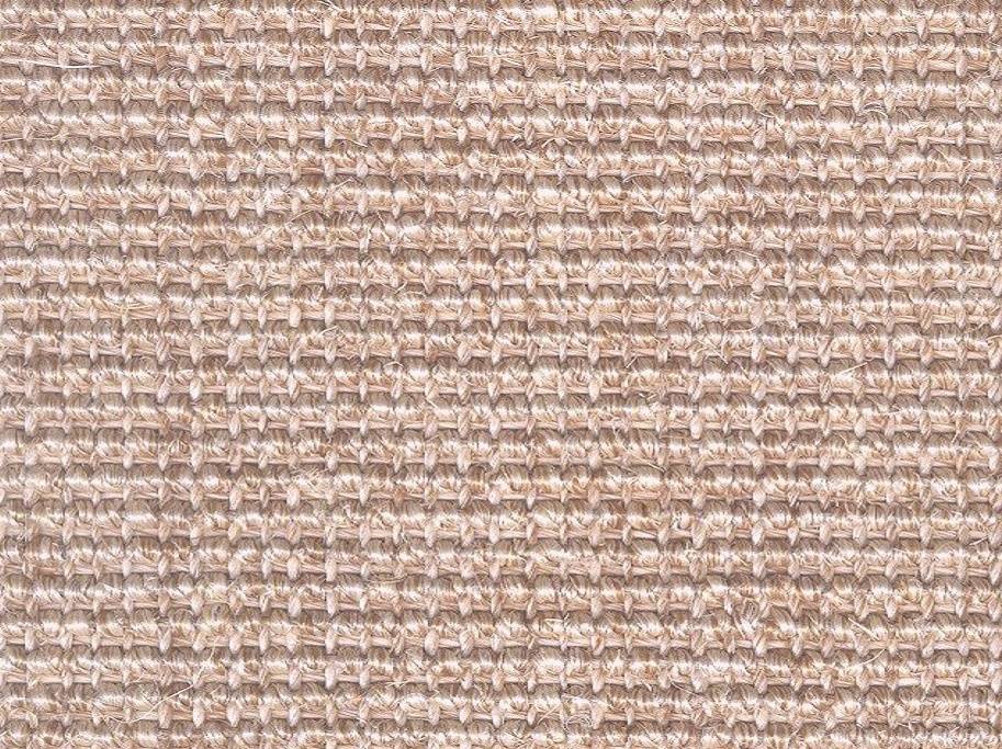 Sisal heltäckningsmatta - Ljus grå 400 cm. (+/- 1 %)