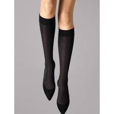 Wolford Velvet De Luxe 50 Knæstrømper Black