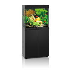 Juwel Lido akvarie 120 liter sort med underskab og Ledlys