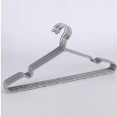 Sainwin 10 st / parti 40cm tjocka plasth&#xE4;ngare f&#xF6;r kl&#xE4;dh&#xE4;ngare icke-sp&#xE5;rh&#xE4;ngare i metall - silver--
