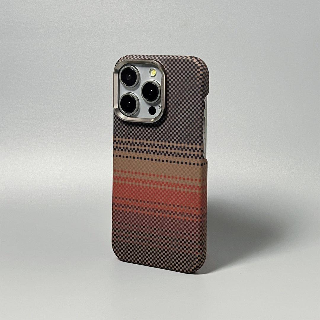 Solnedgång och Månuppgång Gäller Apple 16 Promax Mobilskal IPhone 15pro Kevlar I16 Pro Skal iPhone15ProMax