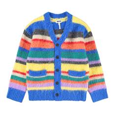 Molo Cardigan - Strik - Uld - Brutus - Fyzzy Stripe - Molo - 13-14 år (158-164) - Cardigan