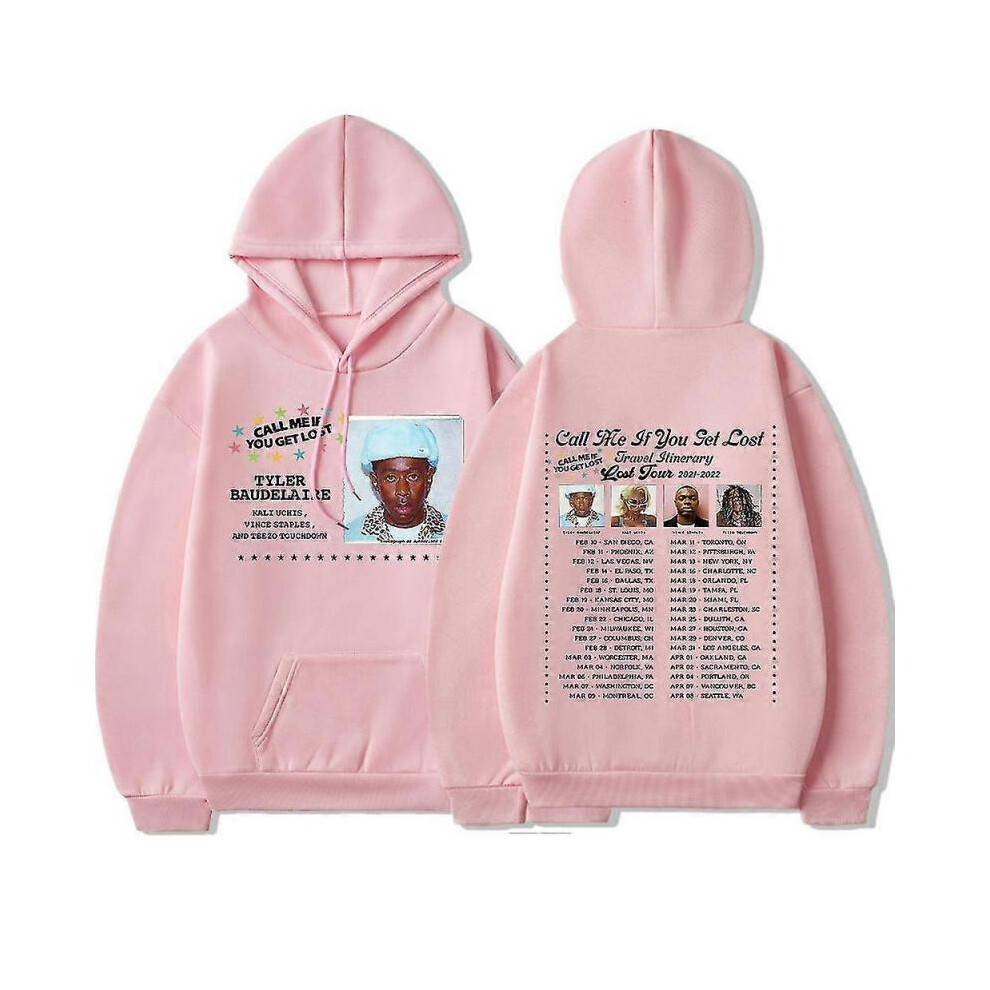 (M, Pink) Call Me If You Get Lost Hip Hop Hoodie Tyler The Creator Pri Hoodie Men Women Shirt Top