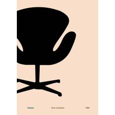 Svanen af Arne Jacobsen som plakat til stuen