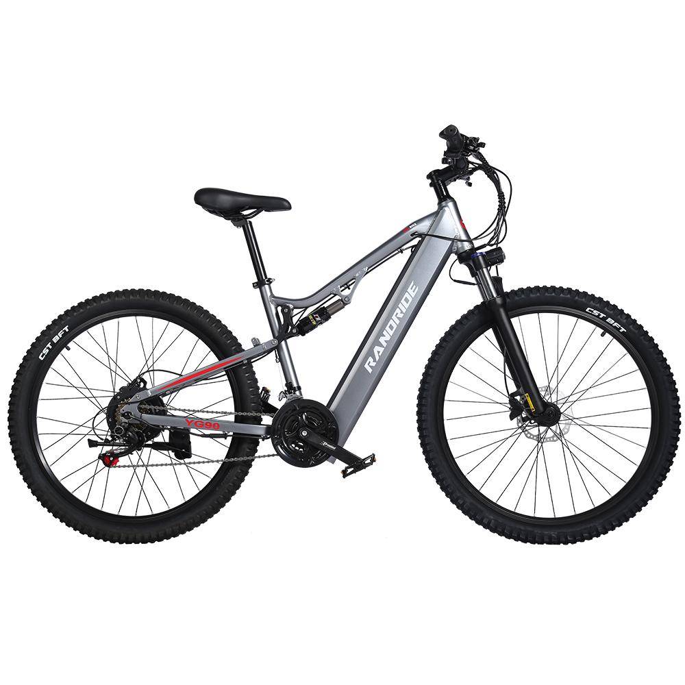 RANDRIDE YG90A Terräng Elcykel för Vuxna 1000W 48V17Ah Utomhus Elcykel 27,5 Tum Offroad Däck E-Mountainbike