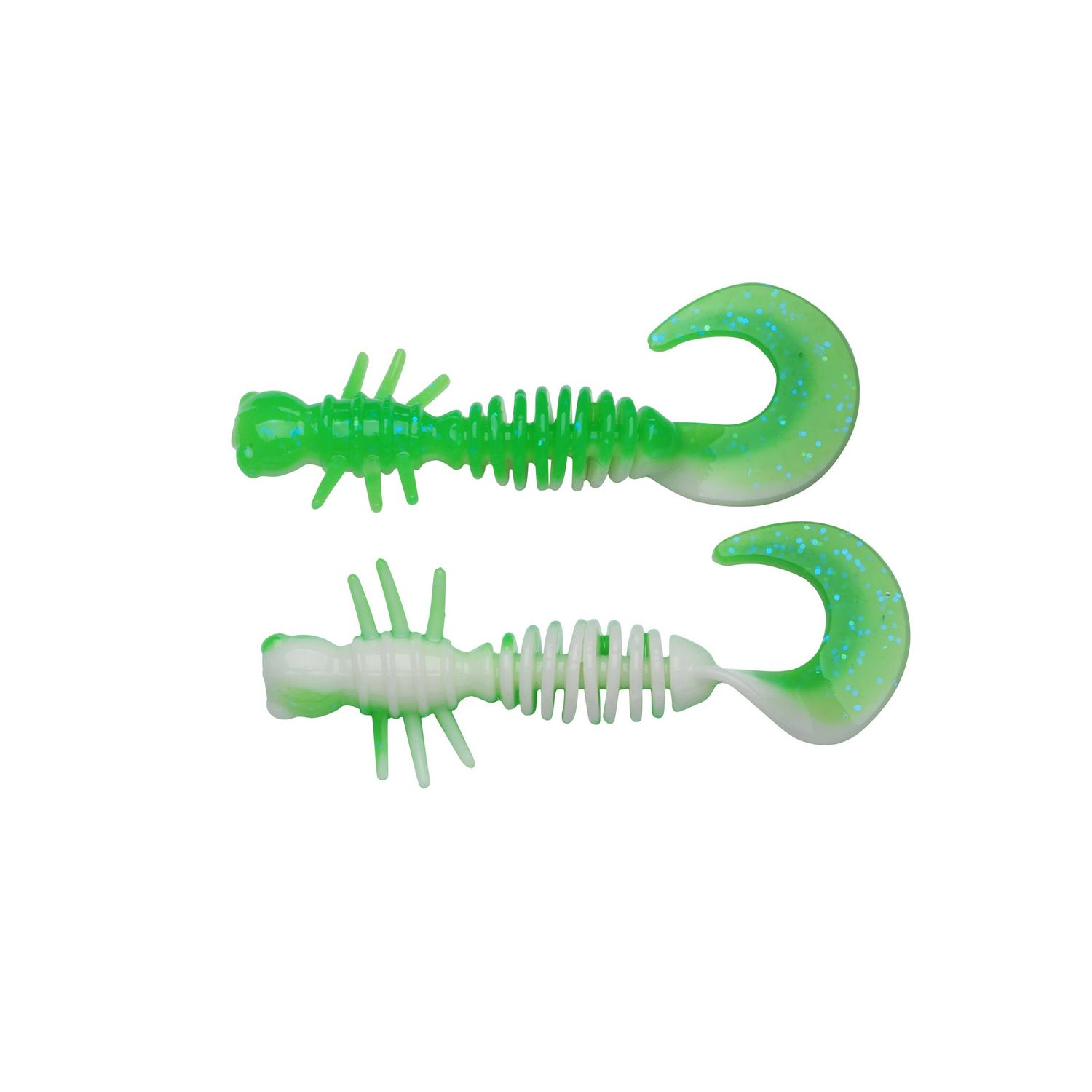 Powerbait Curley 40mm - Green/White.