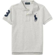 Polo Ralph Lauren Solid Color Logo Short Sleeve Polo Shirt Kids Tops Gray CWPOKNIBN810109-D86 L