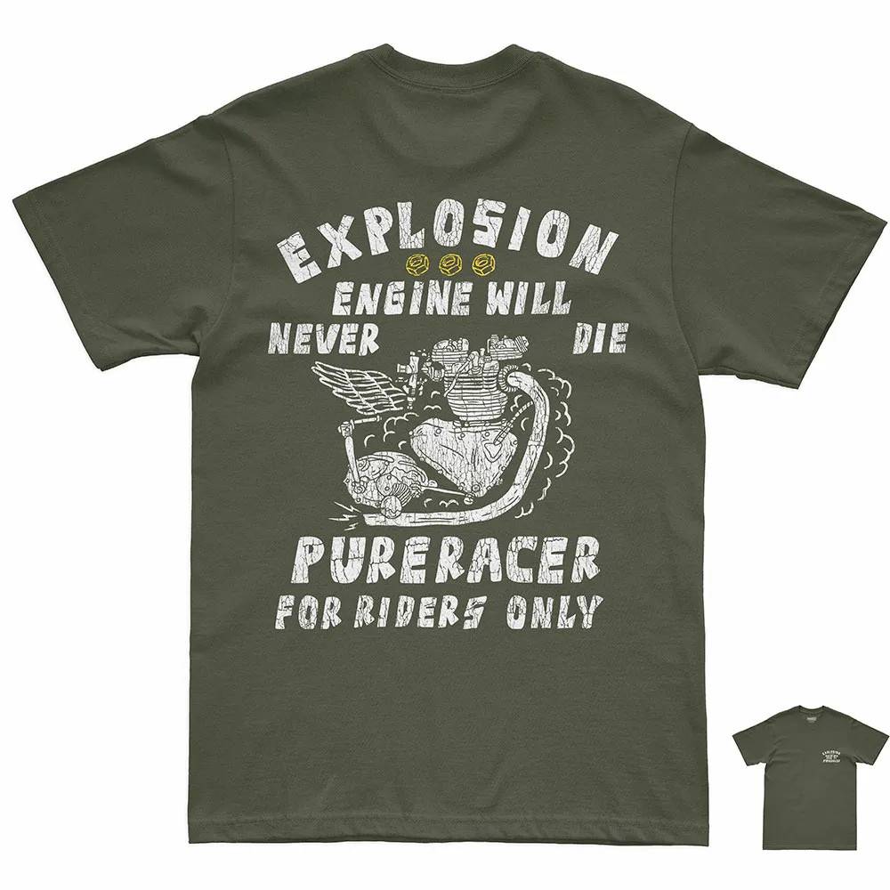 Pure Racer Explosion Engine T-shirt Med Korte ærmer