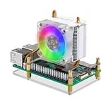 GeeekPi ICE Tower Cooler for Raspberry Pi 5, Raspberry Pi 5 RGB Cooling Fan with Raspberry Pi Heatsink for Raspberry Pi 5 4GB/8GB