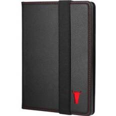 Kindle Paperwhite / Paperwhite Signature Edition & Kindle Colorsoft Leather Case (2024/2025 Models) - Black with Red Detail