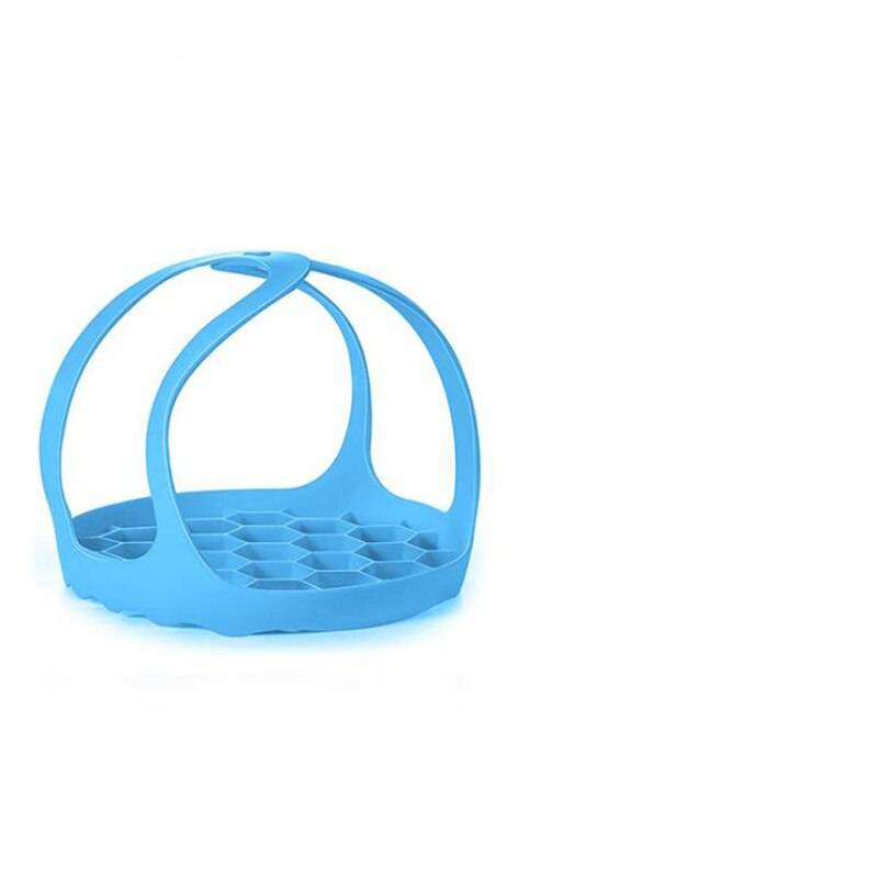 Pancake maker nonstick matlagning verktyg ägg ring maker ägg silikon form pannkaka ost ägg spis panna kök baktillbehör - Himmelblå 8 tum