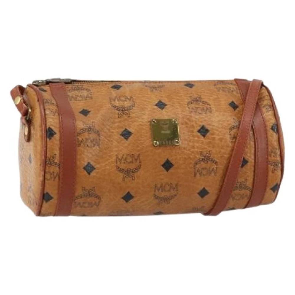 MCM Pre-owned Pre-owned Canvas Skuldertaske - Vintage - Dame - Brun - ONE SIZE - Uld
