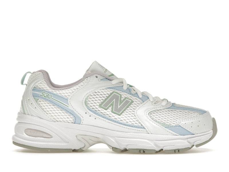 New Balance 530 White Light Chrome Blue Clay Ash - 45 / Standard