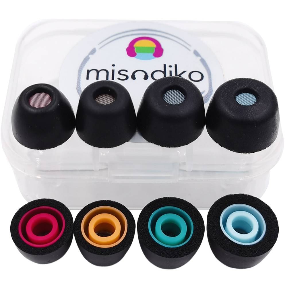 misodiko FT4S Upgraded Memory Foam Earbuds Ear Tips Replacement for Sony WF- 1000XM5/ C510/ C710N, LinkBuds S/ INZONE Buds