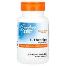 Doctor's Best  L-Theanine  AlphaWave®  200 mg  60 Veggie Caps