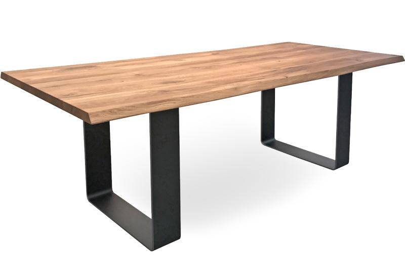 LIB - Fargo Express (220x100 cm, U-Formade (B2) Metall, Öppna Kvistar, Oljad Ek, Fasad Kant F04)