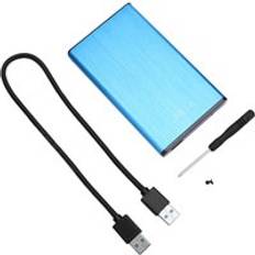 Vktech 2.5 tums hdd-fodral usb 3.0 to sata-adapter 6 gpbs extern hårddisk hårddisk hölje stöd 8tb 2.5 "hdd ssd diskbox - Blå