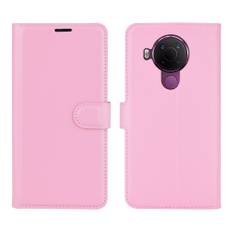 Nokia 5.4 - Læder cover / pung - Pink