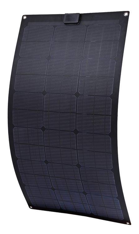 Paket med flexibel solpanel 120W inkl regulator PWM