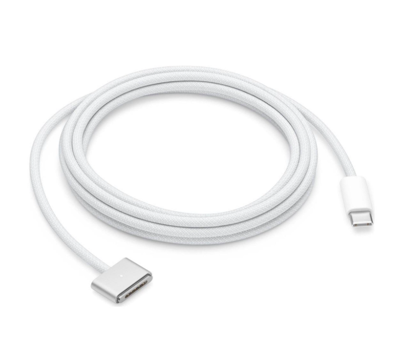 Apple USB-C til MagSafe 3 140W kabel 2m til MacBook Pro - Pull Grade-A (bulk indpakning).