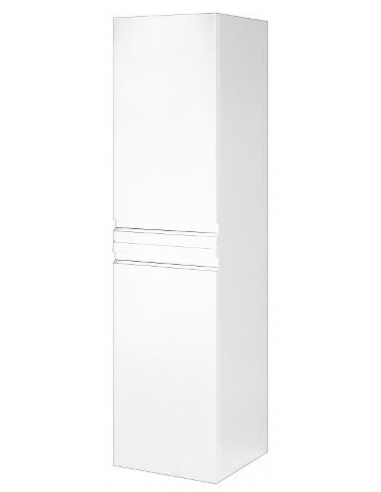 Højskab til badeværelset i MDF H139 x B35 x D35 cm - Hvid højglans
