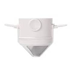 AMZLORD FOCKABLE BORTABLE KAFFIL FILTER DRIP KAFFE TEALLER Lätt att rengöra handbryggt kaffefilter Kaffer Dripper Happdrabbande kaffemakare Rostfritt stål för rescamping (A)