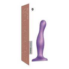 Strap-on-me Curvy M - vågigt sugproppsdildo (lila)