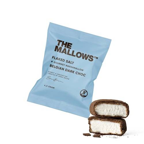 The Mallows -FLAKED SALT SKUMFIDUSER MED MØRK CHOKOLADE & SALT 5g..