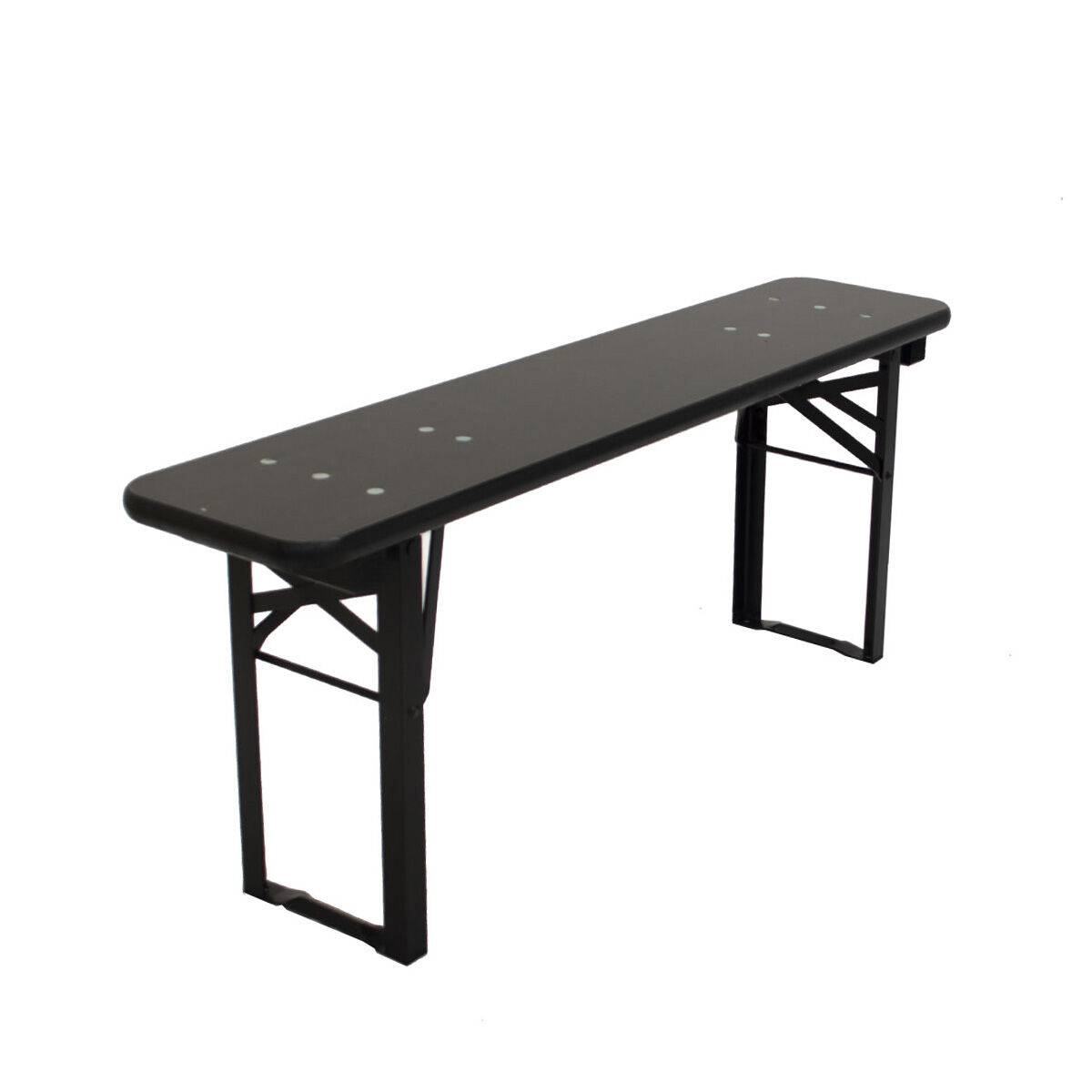 Brau balkon bænk 27x120 cm - Sort -sort.