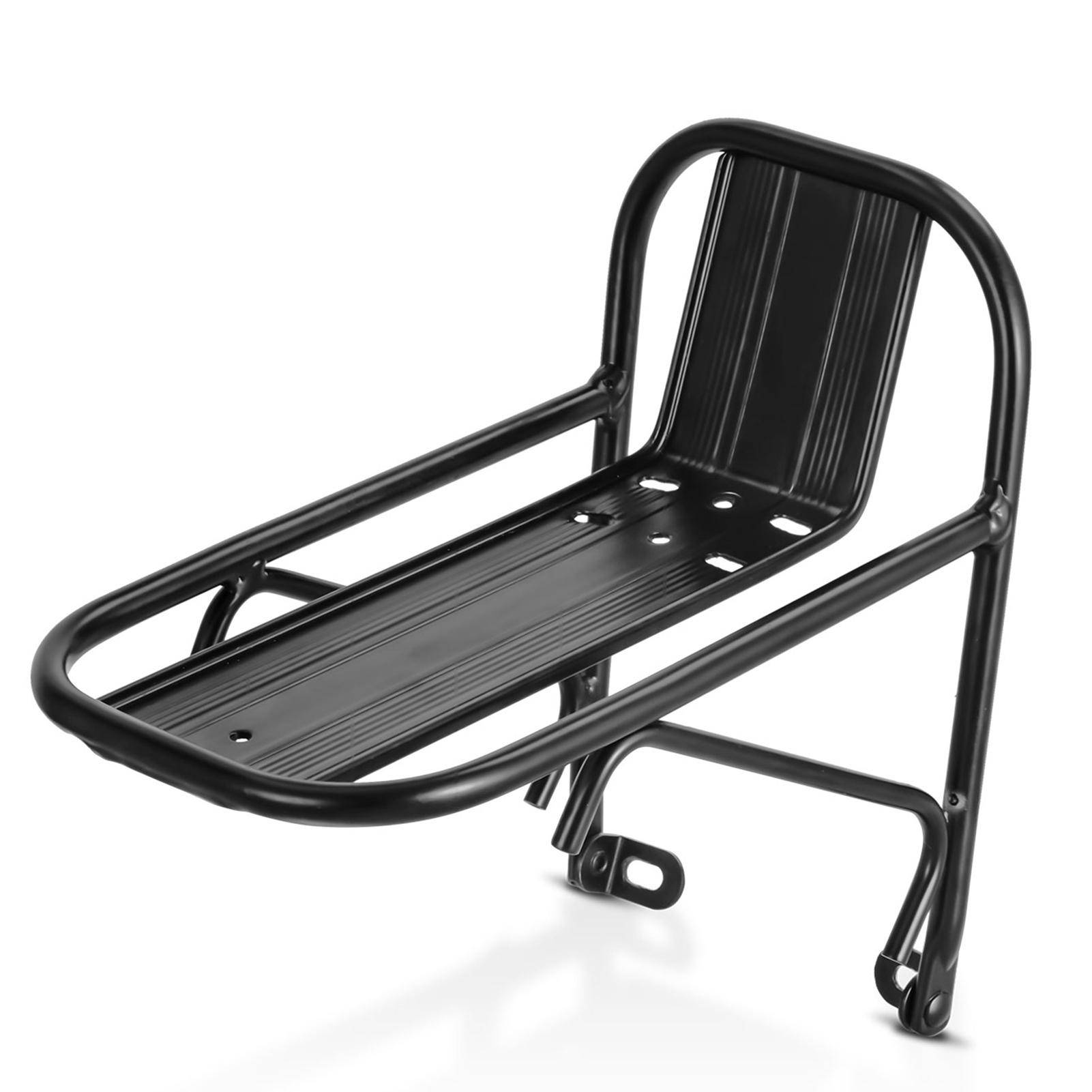 Cykelhållare Fram Aluminiumlegering Mountain Bike Bagagehållare svart