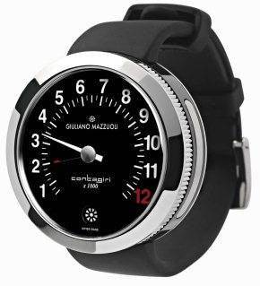 Giuliano Mazzuoli Contagiri Steel With Black Dial - Default / Black