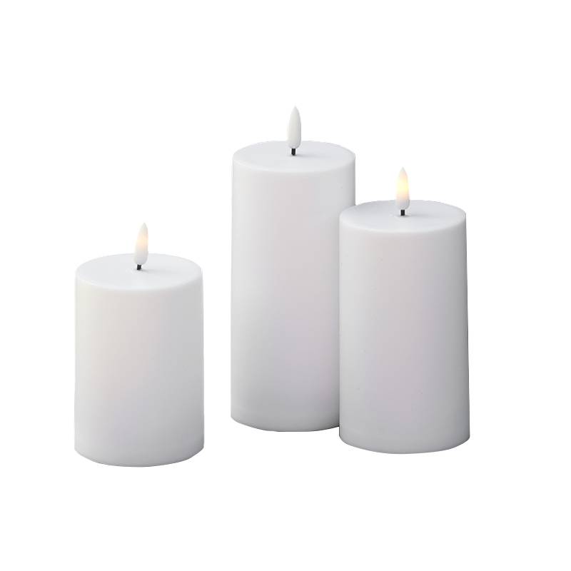 Enjoy – LED bloklys hvid (3 stk.)