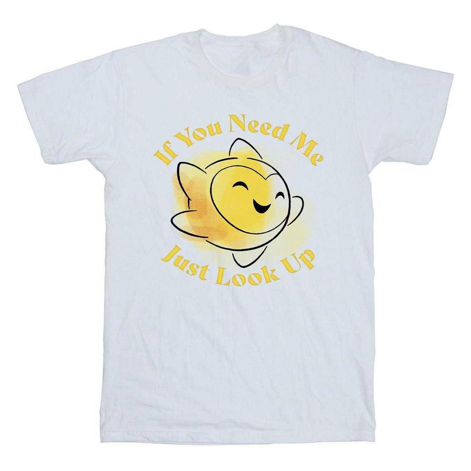 Wish Boys If You Need Me Just Look Up Cotton T-Shirt 12-13 vit