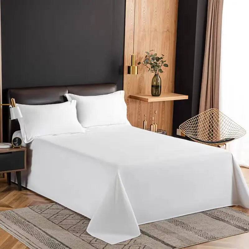 One Piece of Single Bed Sheetss - White / 230x250cm