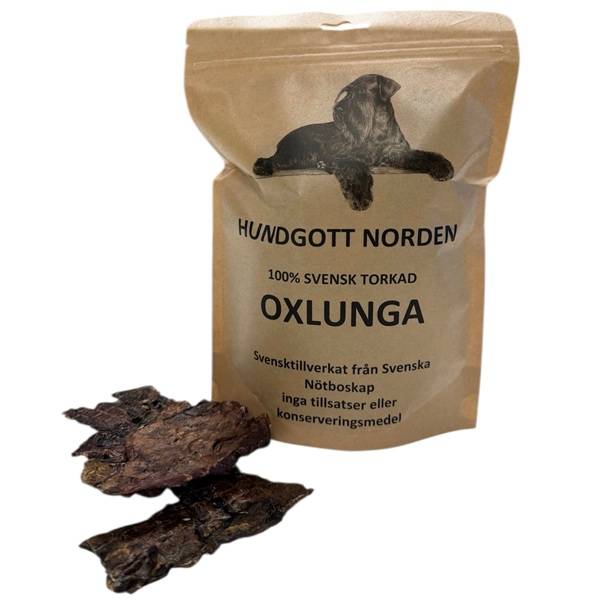Hundgott Norden - Svensk torkad oxlunga