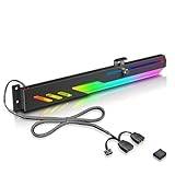 GPU-stödfäste, Grafikkort med Flera Gränssnittsdesign GPU-stödstöd, 5V 3-stifts GPU-stativ Färgglad RGB-videokorthållare (svart)