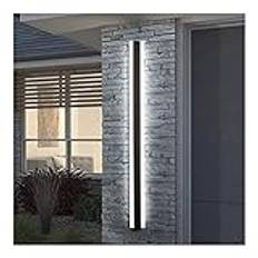 Lång strip led väggljus vattentät yttre vägg sconce aluminium upp och ner utomhus/inomhus vägglykta lampa för trädgård terrass gård badrum bar veranda uteplats belysning (färg: 6000k kall vit