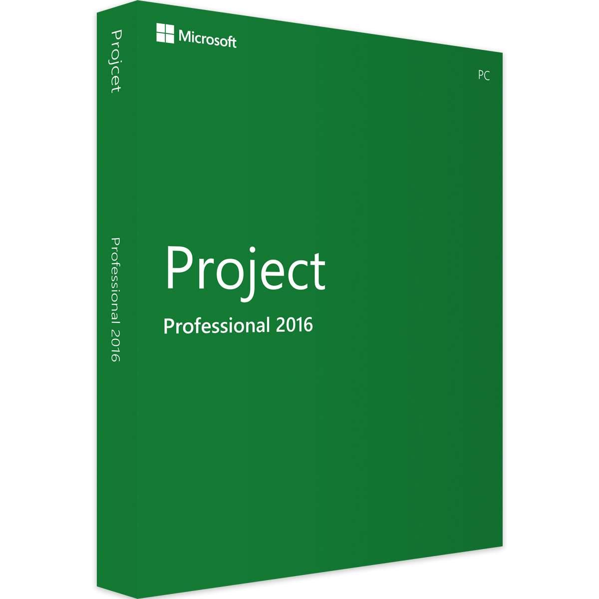 Microsoft Project Professional 2016 | Retail | Windows | 1 PC