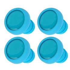 4pcs ZTTO Bike Handlebar End Plug Firm Mountain Bicycle Grips Locking Caps Bicycle PartsBlue
