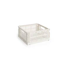 HAY - Colour Crate M Square Opbevaringskasse (Offwhite) - Klar til levering - Prismatch