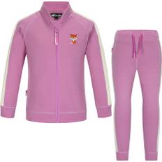 Skogstad Kids' Mogen Merinoull Blanding Sett Bright Purple, 90-95 (2 YR)