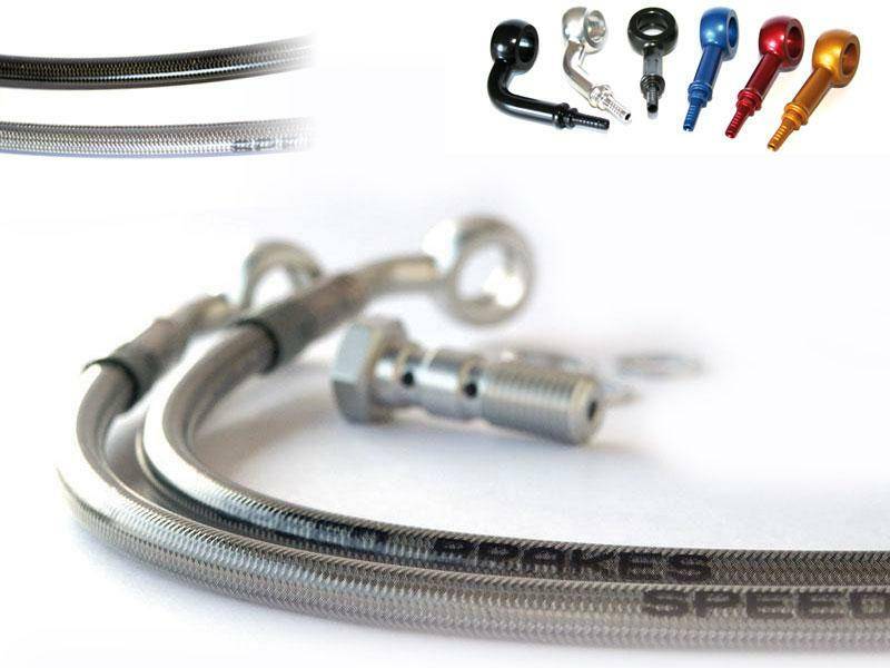 SPEEDBRAKES Aviation Brake Hose Carbon/Red Banjo 3002030