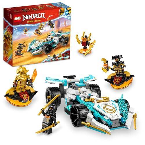 LEGO Ninjago Zane's Dragon Power Racer Toy, Perfect as a Birthday or Christmas Gift for Boys and Girls Ages 7, 8, and 9, Elementary School Students, B