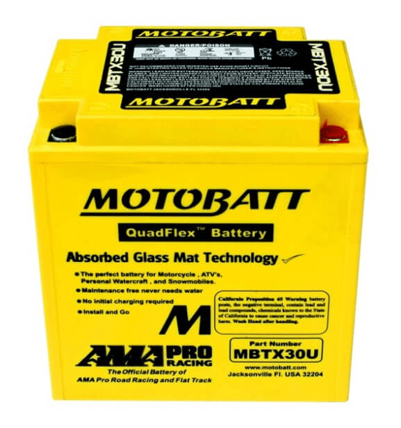 Motobatt 12V 32Ah 390A batteri MBTX30U