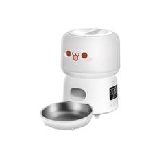 Rojeco 3L Automatic Pet Feeder - Button Control - White
