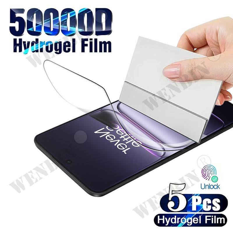 5Pcs Hydrogel Film For OnePlus Nord 5 CE 5 Full Cover Screen Protector For OnePlus 13 13R 12 12R 11 10 Pro