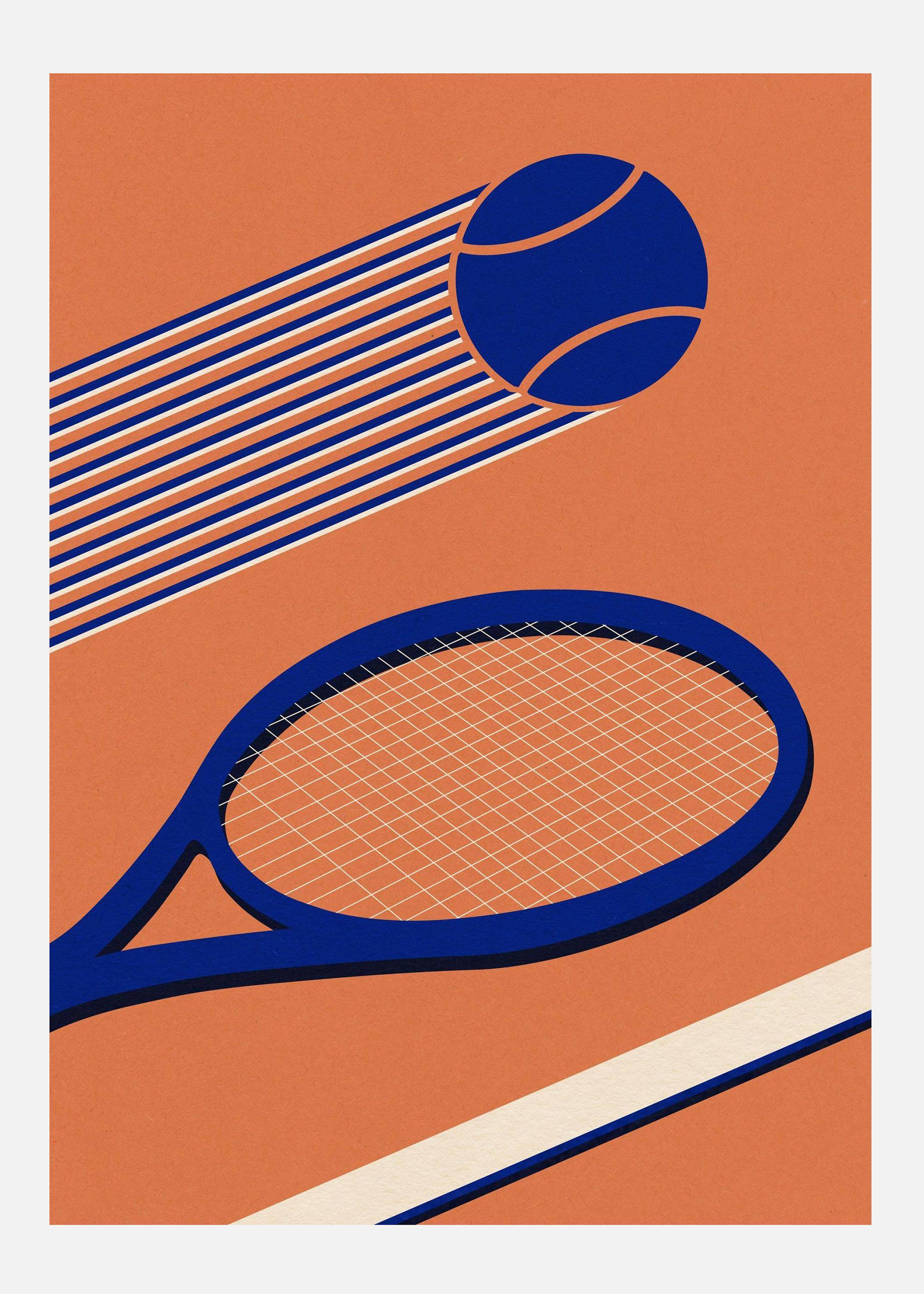 Tennis 80s Canvastavla (70x100 cm)