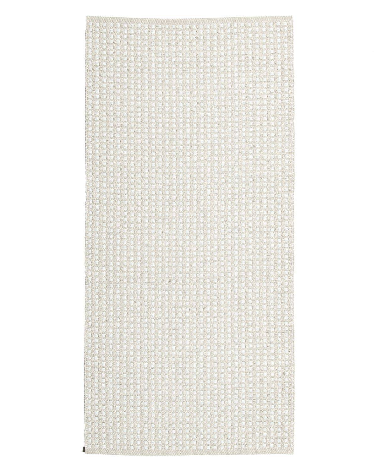 Tæppe fra Horredsmattan - Karina - hvid 70x150 cm.